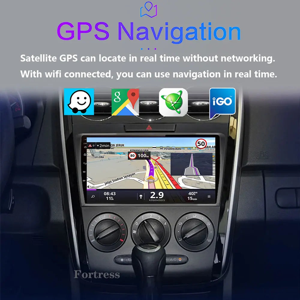 Android 16 Car Radio For Mazda CX-7 Cx7 2008 - 2015 Multimedia Video Player QLED 4G WIFI G