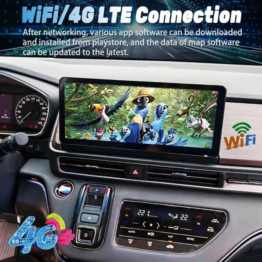 Carplay 12.3inch Car Radio For Honda ODYSSY 2022 2023 2024 Android 15 wireless BT GPS Car