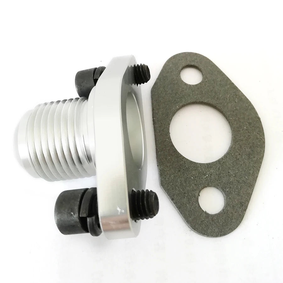 AN12 Turbo Oil Drain Adapter Return Flange Aluminum For Garrett GT28 GT30 GT35