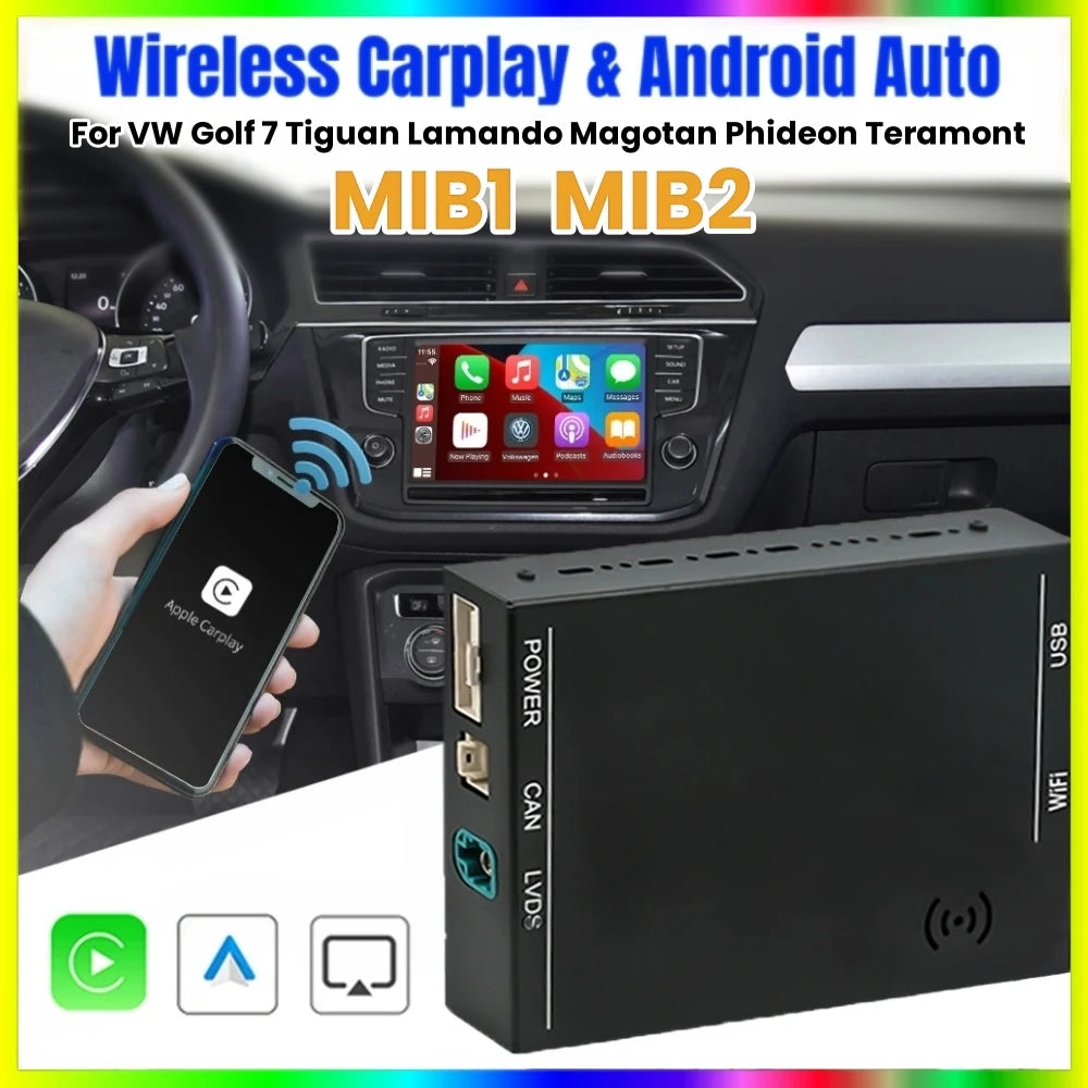 Wireless Carplay For VW Volkswagen Golf 7 Tiguan Lamando Magotan Phideon Teramont With MIB | AUTOKITSHOP