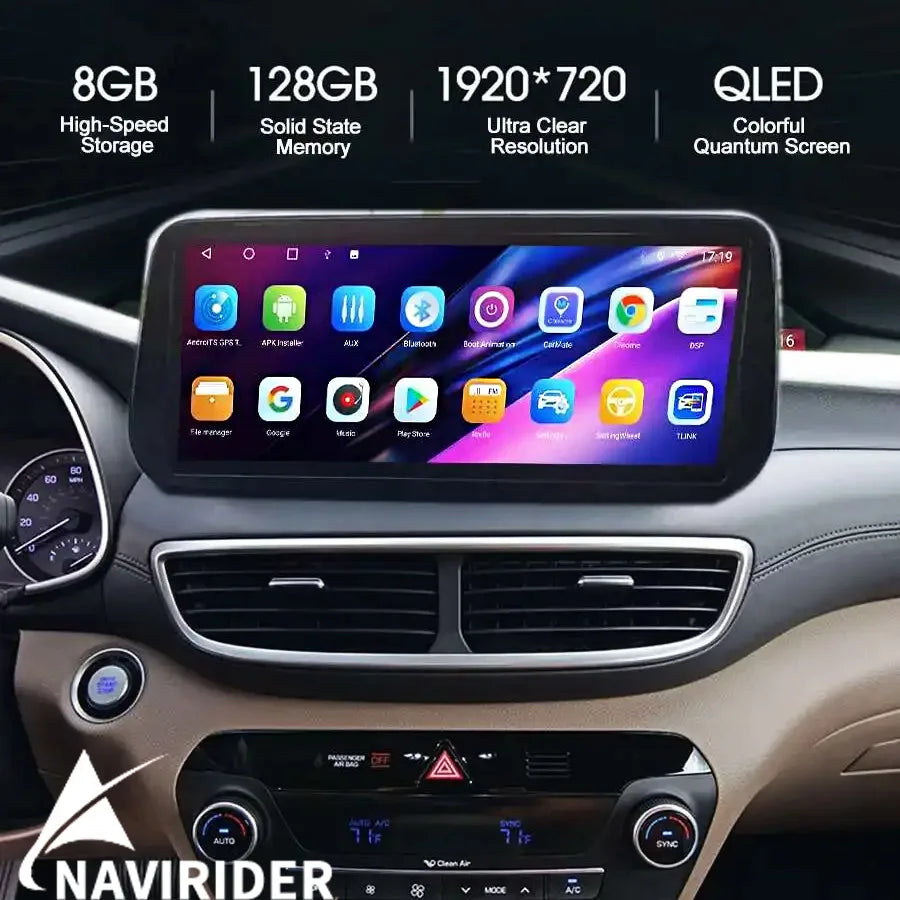 Android 15 Carplay For Hyundai Tucson 2019-2020 12.3inch Octa Core 8+256G Car Multimedia P | AUTOKITSHOP