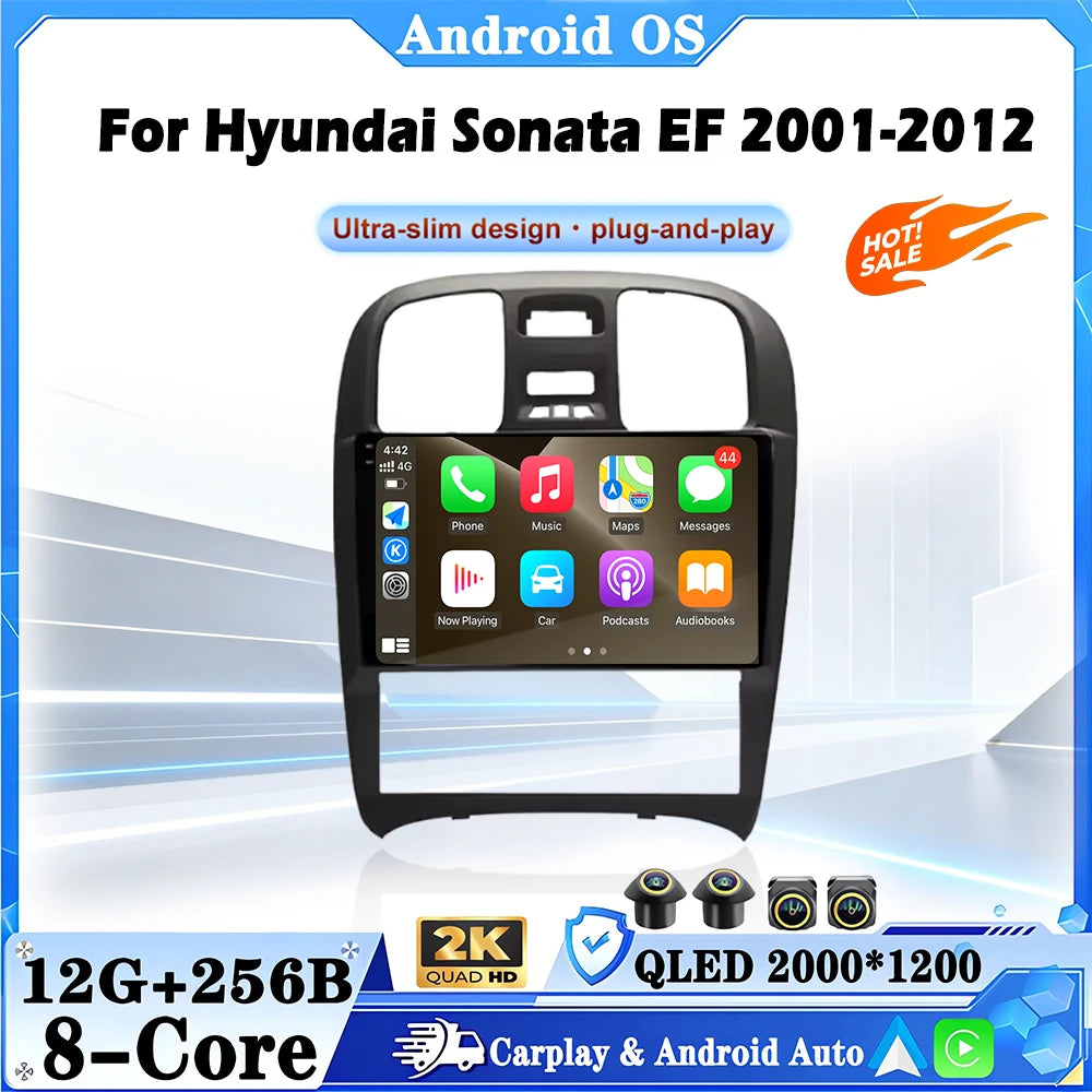 For Hyundai Sonata EF 2001-2012 Radio Carplay Car Multimedia Player Intelligent System And
