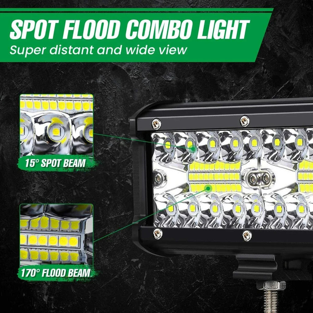 12V 24V Headlight Truck Farm Tractor Boat SUV ATV Light Bar/work Light Car LED Light Bar O