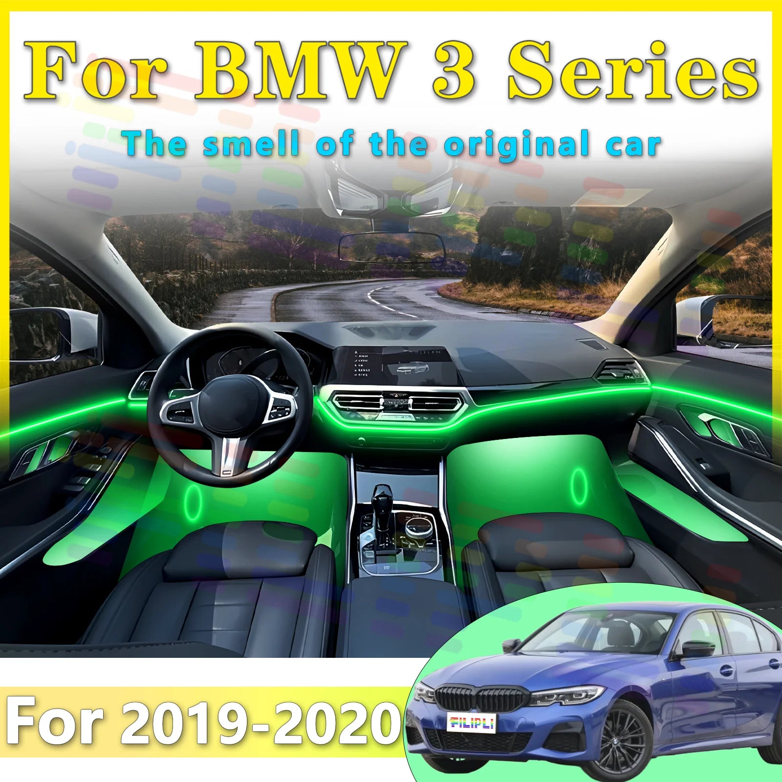 RGB - Ambient Light - for BMW G28 - App Control - Car Interior Lighting | AUTOKITSHOP