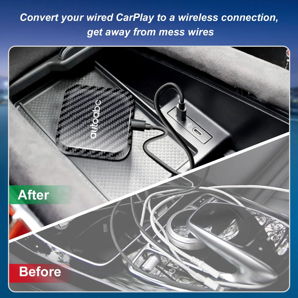 Wireless Carplay Android Auto Smart Mini AI Box For Netflix Youtube Toyota VW Mazda Hyunda | AUTOKITSHOP