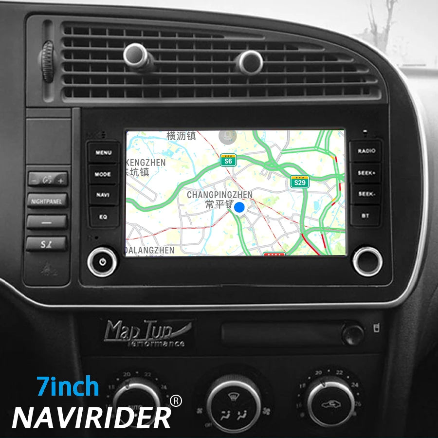 Navirider CarPlay For SAAB 9-3 93 2005 - 2008 WIFI 4G Wireless BT GPS Navi Android 15 Scre