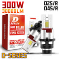 D2S D4S LED Car Headlights D2R D4R 300000LM Canbus Auto Headlamp 12V HID Turbo Bi-LED Bulb