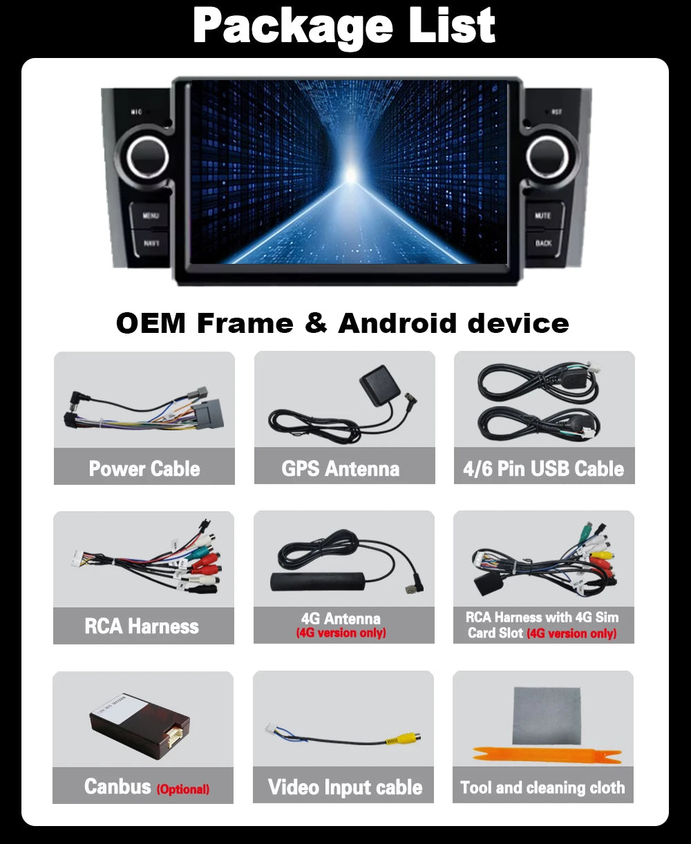 Android 15 Car Radio for FIAT Grande Punto Linea 2007-2012 Multimedia GPS Android Auto Car