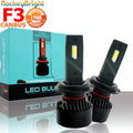F3 90W LED Headlight Bulb Fog Light H1 H4 H7 H8 H11 H13 880 9005 9006 Super Bright 6500K W