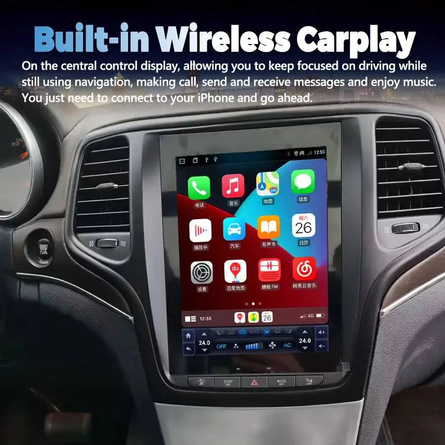10.4inch Android For Jeep Grand Cherokee 2014-2017 Car Multimedia Video Player Auto Radio