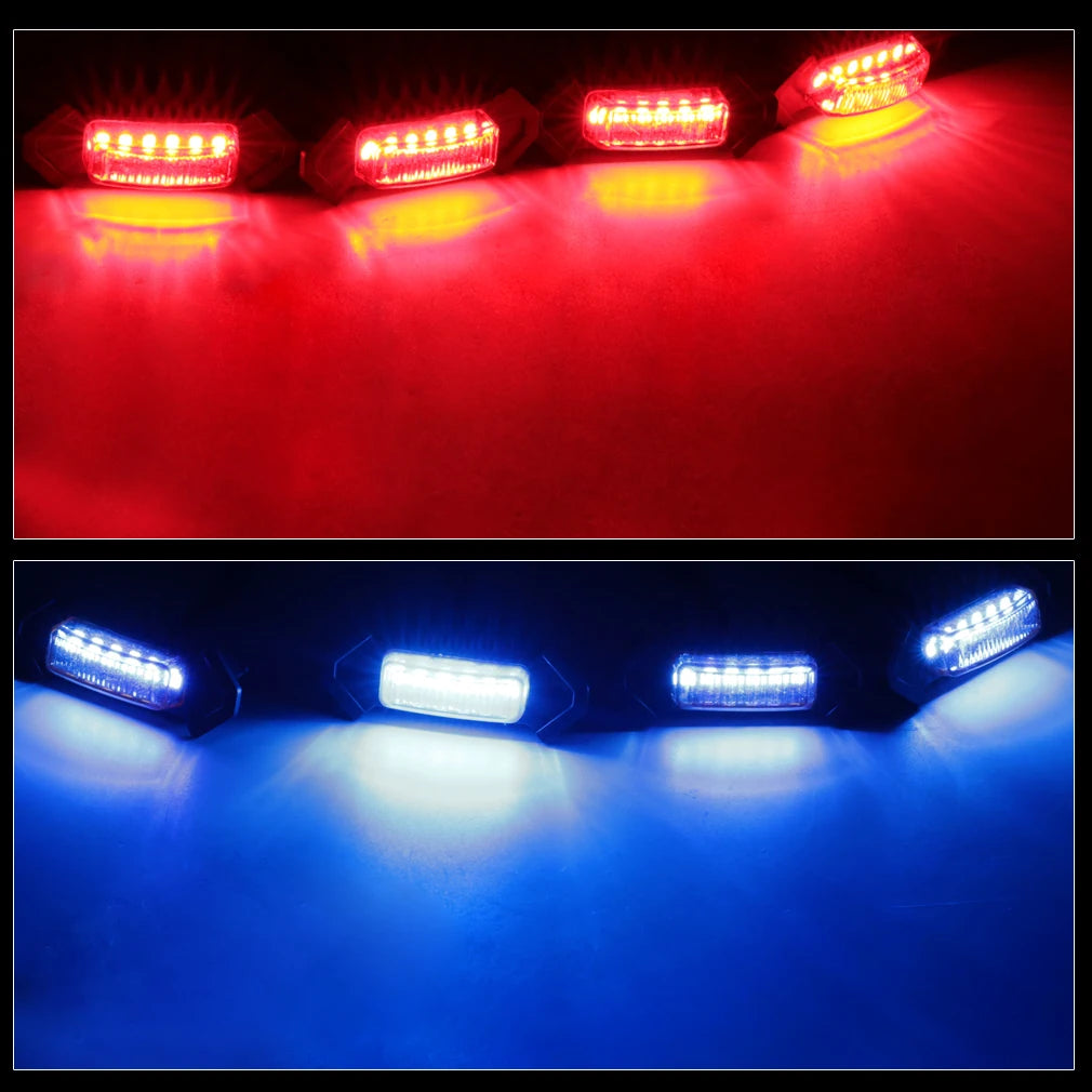 Grille Light LED Grill Mount Assemblies For Car 2016-2020 Toyota Tacoma w/TRD Pro Grill ON