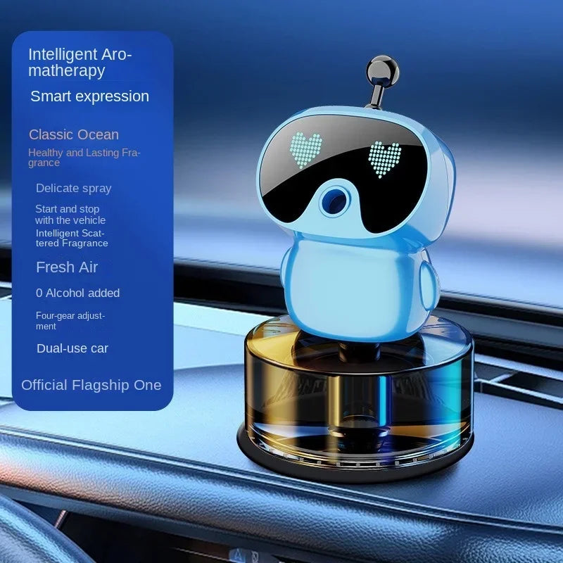 Car Fragrance Robot Intelligent Aromatherapy Machine Car Perfume Seat High-end Air Purification  - Automotive LED Light