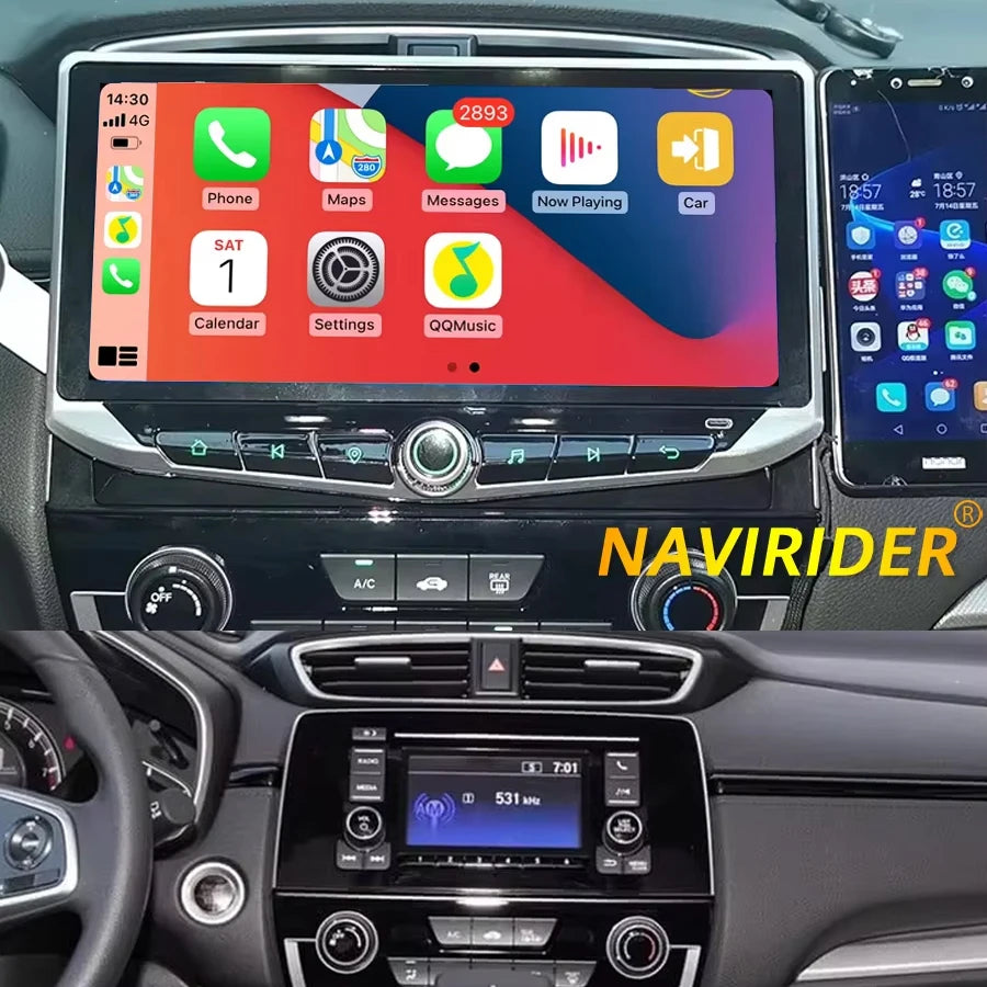 Android 15 Car Radio For Honda CRV 2017 2018 2019 2020 2021 Multimedia Player Wireless Car