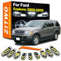 ZITWO 15Pcs Canbus No Error LED Interior Light Kit For Ford Explorer 2002 2003 2004 2005 Car Bul - Canbus LED Car Light