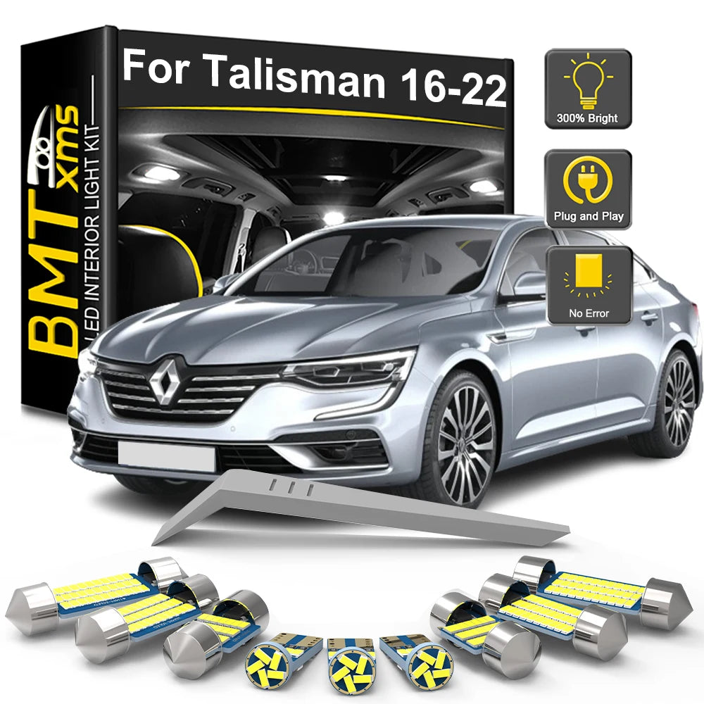 13-Piece LED Interior Light Kit for Renault Talisman - Canbus Error-Free Bulbs | AUTOKITSHOP