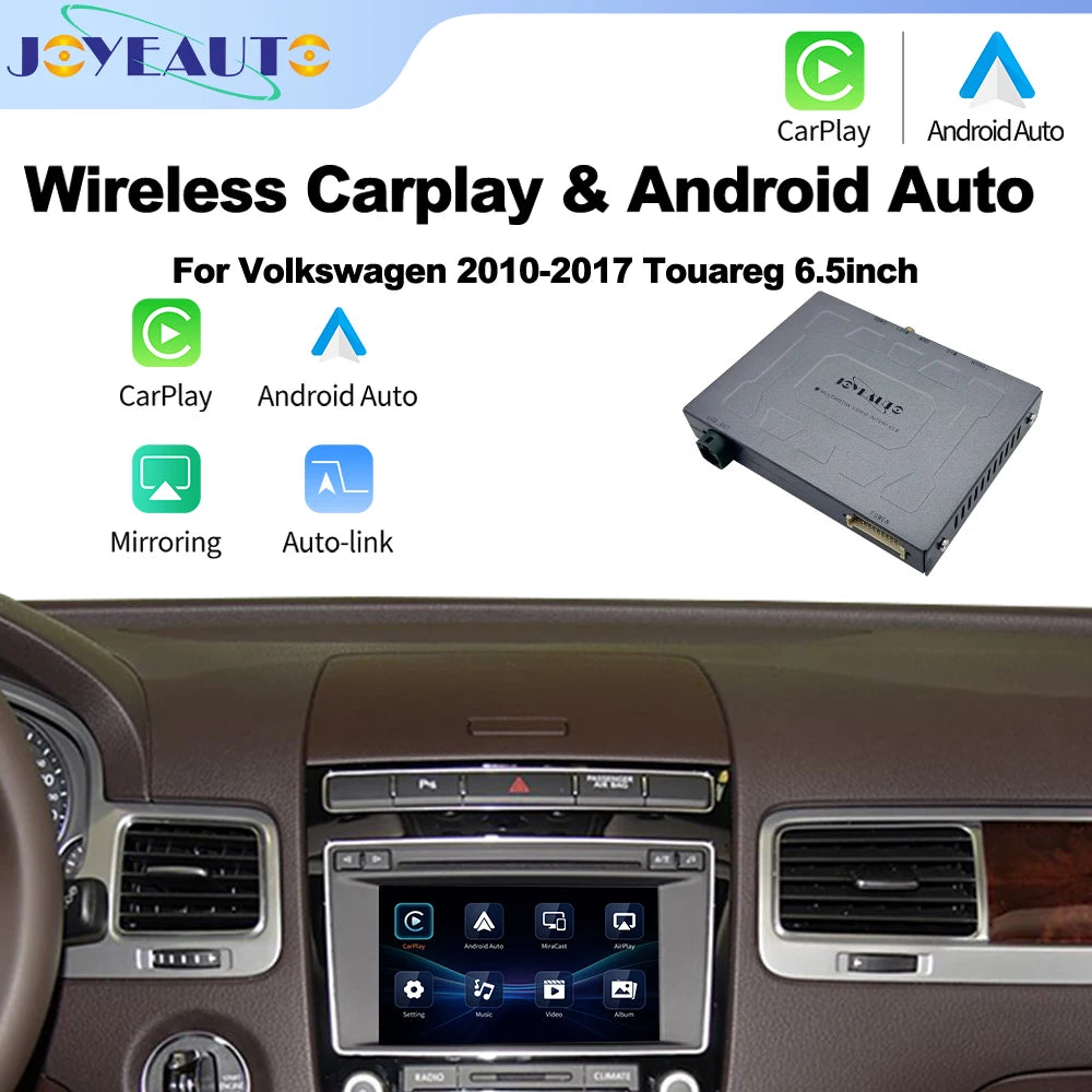 6.5" Wireless CarPlay Android Auto Interface for Volkswagen Touareg RCD550 2010-2017 - Mirroring AirPlay Kit