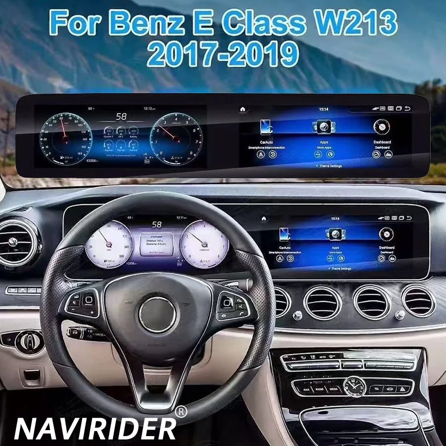 12.3" Screen For Mercedes Benz W213 2016-2019 RHD Car Radio Android15 Stereo Carplay Auto  | AUTOKITSHOP