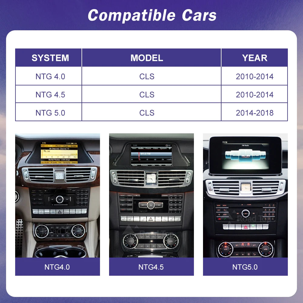 Linux Car Multimedia Touch Screen Radio for Mercedes Benz CLS W218 2010-2018 Android Auto  | AUTOKITSHOP