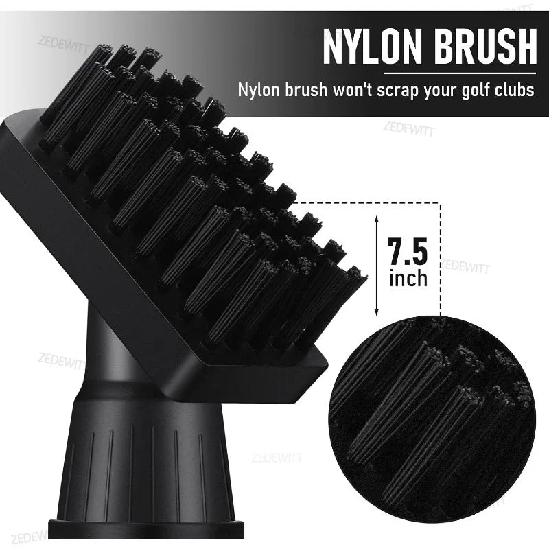 Durable Golf Club Brush Groove Cleaner With Snap Clips Golf Club Cleaner Tool Golf Accessories F - Automotive LED Light