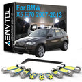 Canbus LED Bulb Interior Dome Door Plate Light Kit For BMW X5 E70 2007 2008 2009 2010 2011