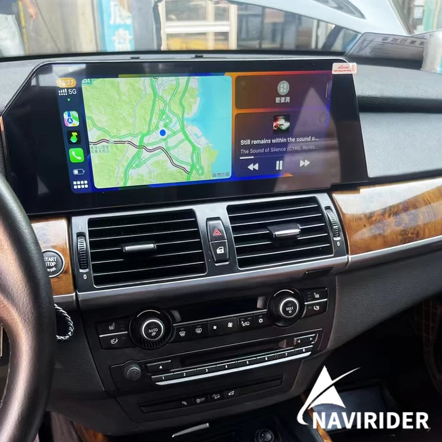 CarPlay Car Multimedia Video Player HU For BMW X5 X6 E70 E71 E72 2007-2013 Android 15 GPS