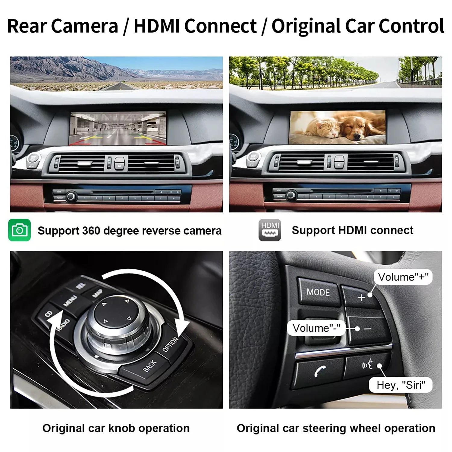 Wireless CarPlay Support Wireless/ Wired Android IOS For BMW CIC System Car 5 7 Series F10