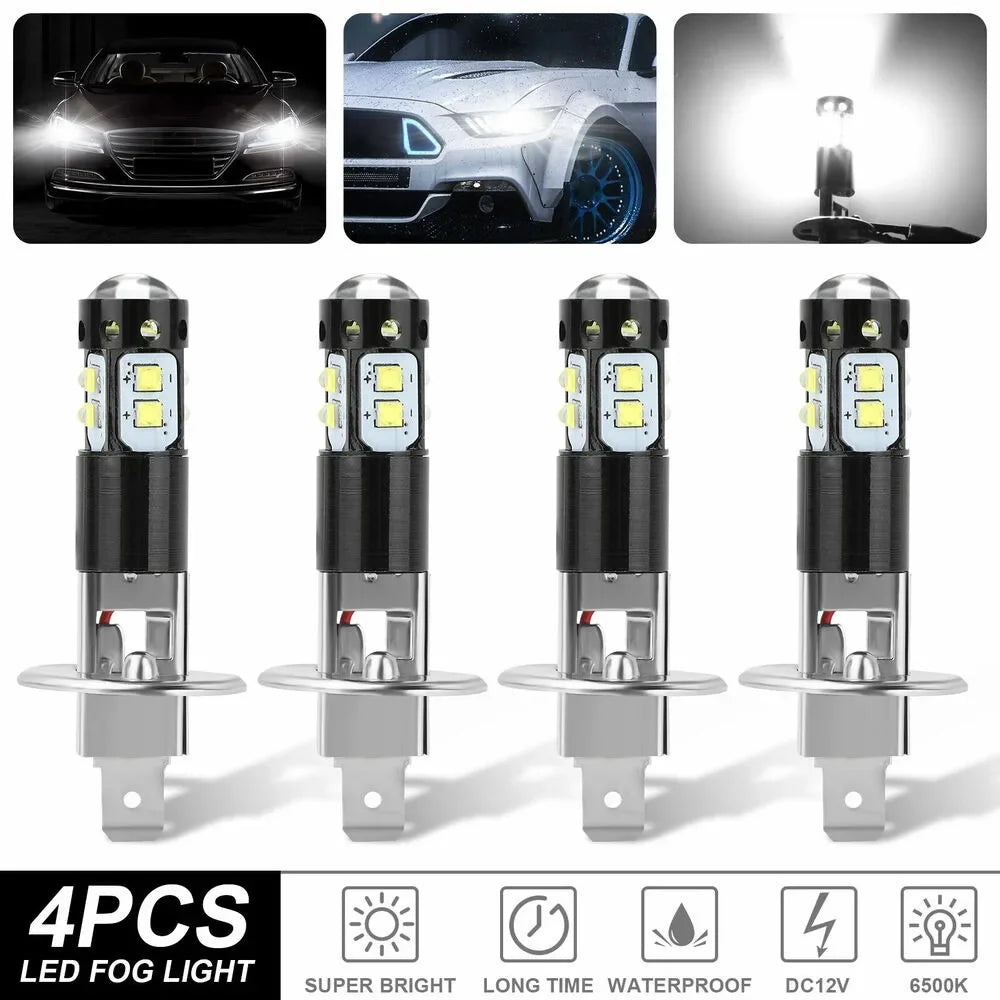 H1 LED Car Headlight 3200Lm 12V 24V 100W 6000K White High Low Beam Fog Lamps Light Bulbs S