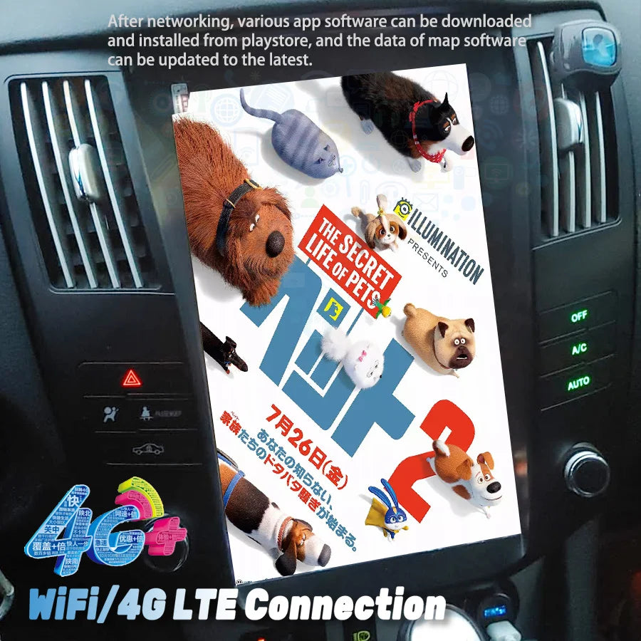 Black Color Android Car Multimedia Video Player For Lexus RX330 2004 RX350 2007 Toyota Har