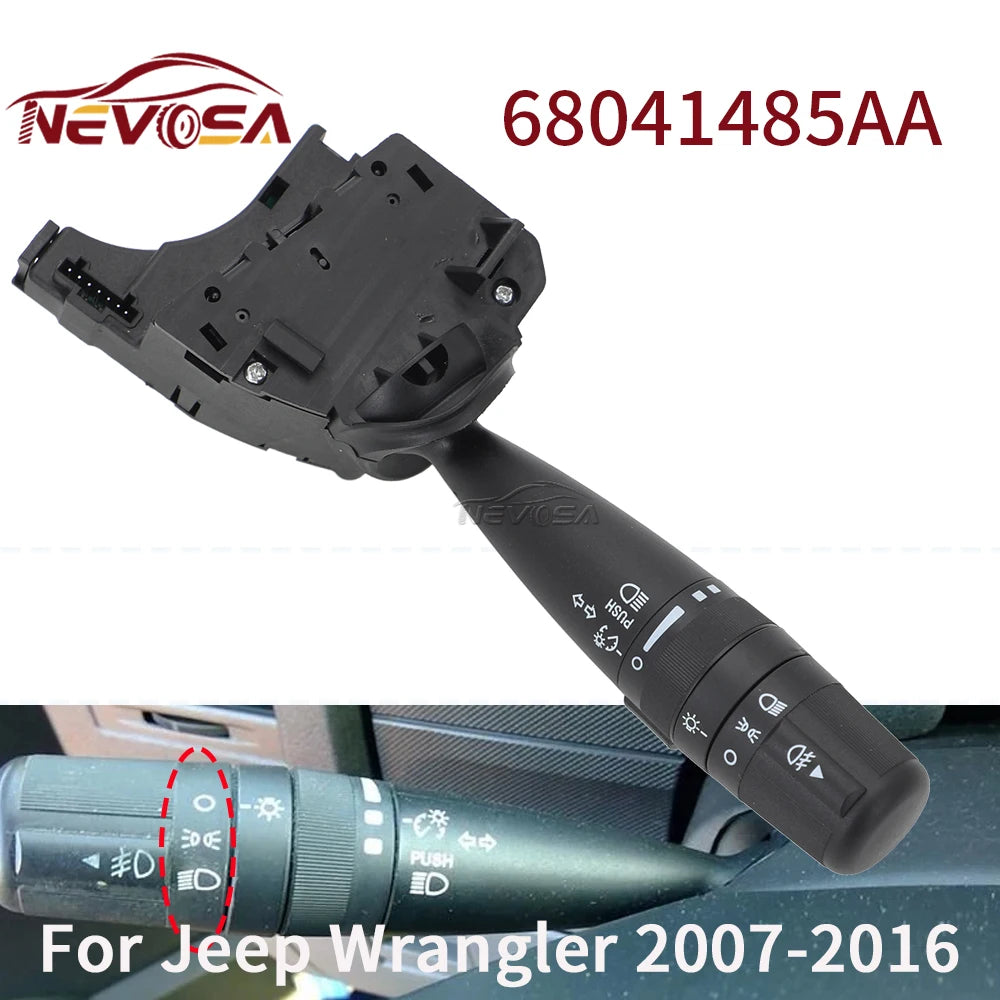 Front Fog Light Headlight Turn Signal Switch For Jeep Wrangler JK 2007 2008-2016 for Jeep 2008-2016 - Automotive LED Lig