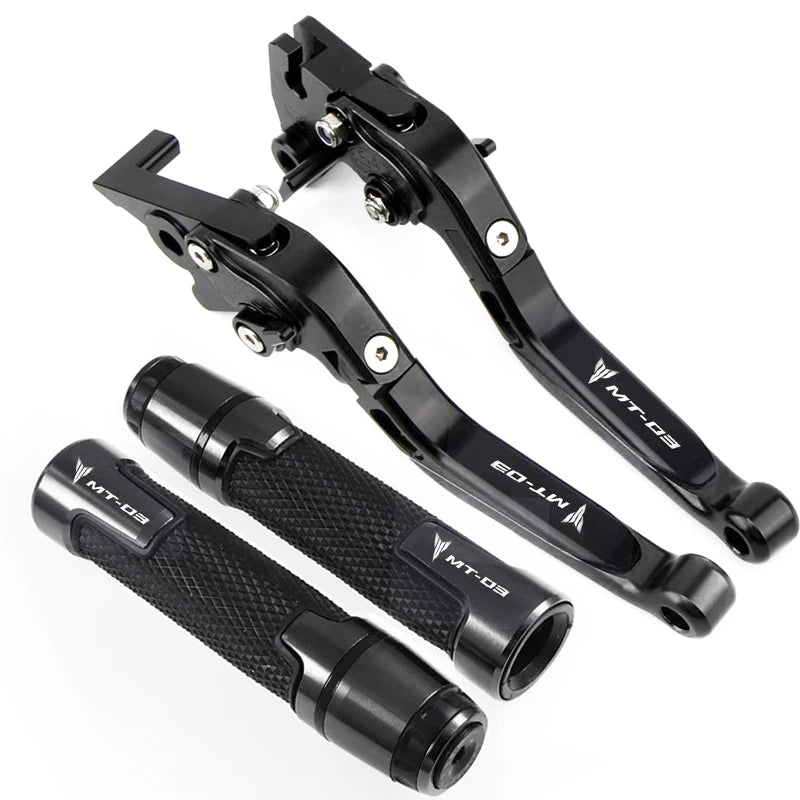 For Yamaha MT-03 MT03 2005-2014 CNC Clutch Lever Brake Lever Set Adjustable Folding Handle Lever - Automotive LED Light