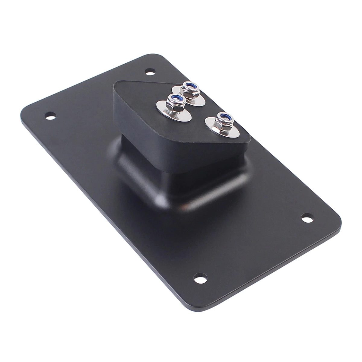 Motorcycle Black 3 Holes Laydown License Plate Mount Bracket For Harley Sportster Dyna Softail B - Automotive LED Light
