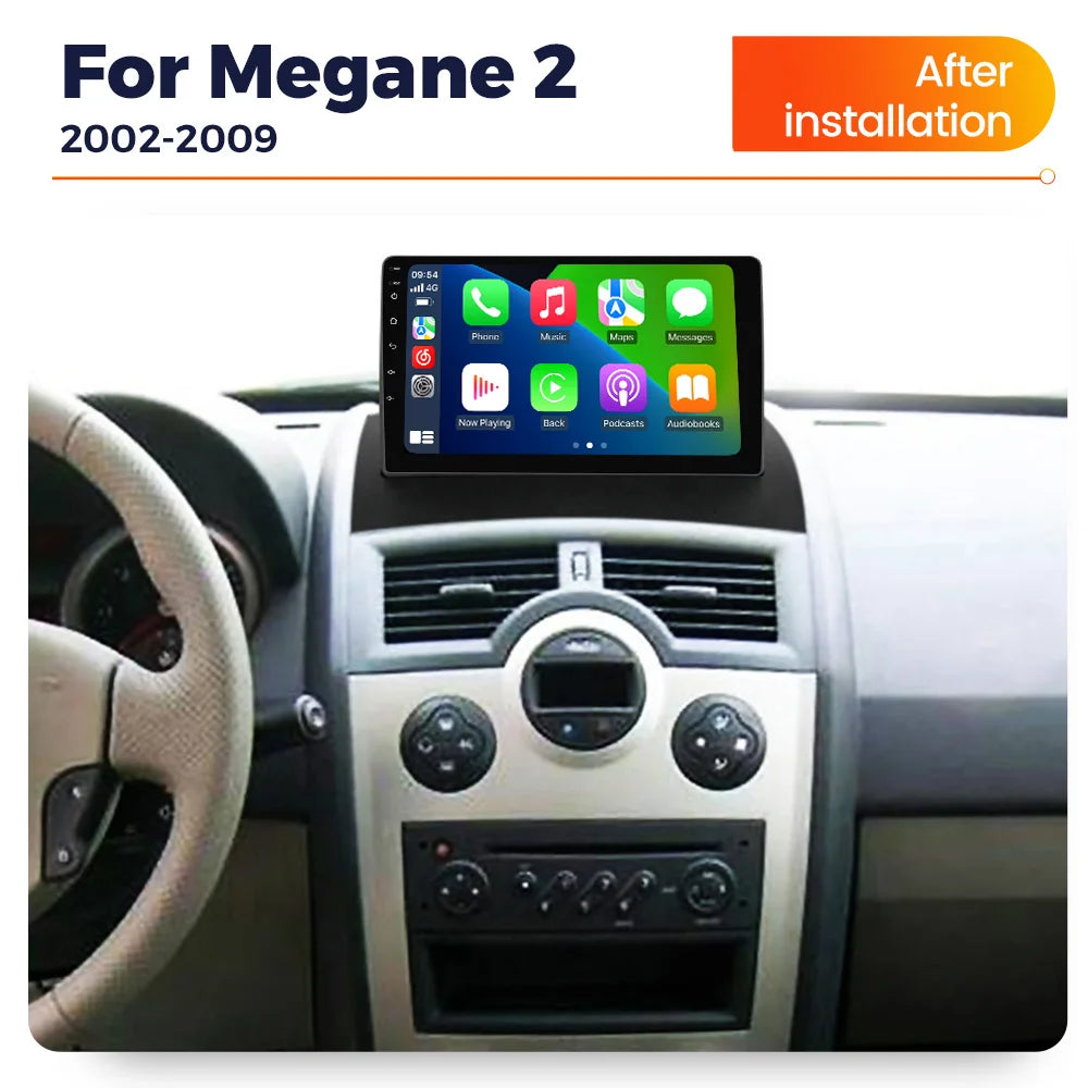 2025 Android 14 Car Radio For Renault Samsung Megane 2 2002 - 2009 Car Play Auto Multimedi