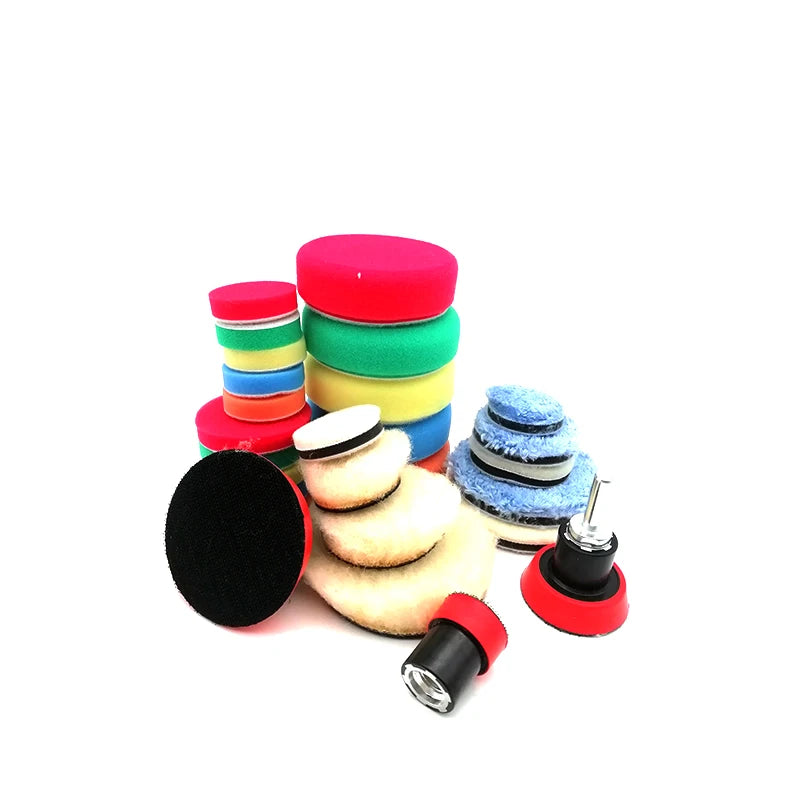 Car Drill Buffing Polishing Pad 1" 2" 3" Waxing Sponge M14 Thread Adapter