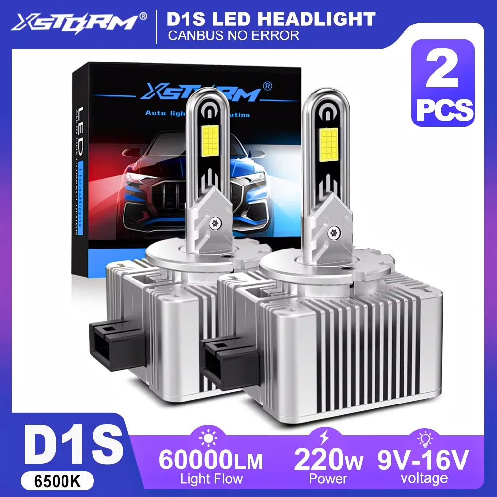 XSTORM D1S D3S LED Lights Xenon HID Kit D2S D4S LED Headlight Canbus 220W 60000LM Car Ligh