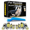 LED Interior Light Kit for Hyundai Accent 2 3 4 5 Hatchback Tuning - Canbus Error-Free Bulbs | AUTOKITSHOP
