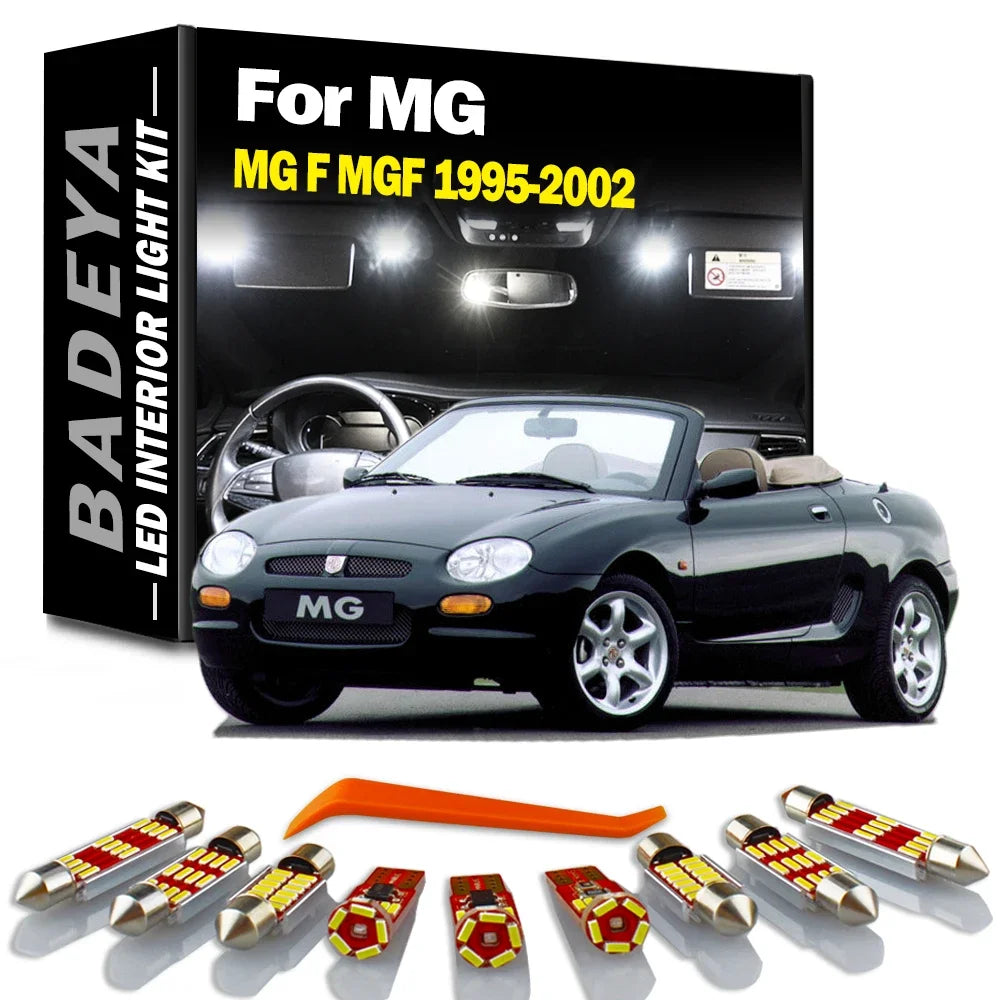 9-Piece LED Interior Light Kit for MG F MGF - Canbus Error-Free Bulbs | AUTOKITSHOP