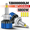 H7 LED Headlight Bulb Mini H1 H11 9005 9006 HB3 HB4 9012 Hir2 6800W 4 Side CSP Chip LED Ca
