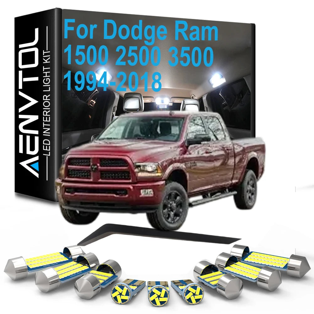 Canbus Car LED Bulb Interior Indoor Light Kit For Dodge Ram 1500 2500 3500 1994- 2013 2014