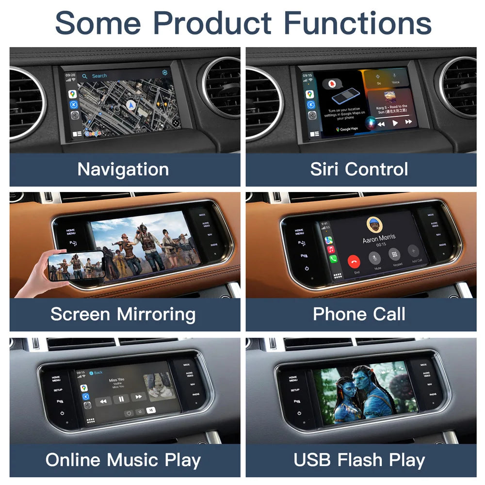 CARABC Wireless Carplay Android Auto For Land Rover Jaguar Discovery 4 Evoque Freelander 2