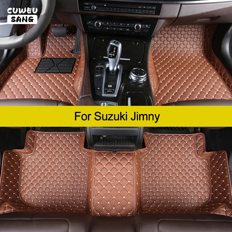 CUWEUSANG Custom Car Floor Mats For Suzuki Jimny Auto Carpets Foot Coche Accessorie | AUTOKITSHOP