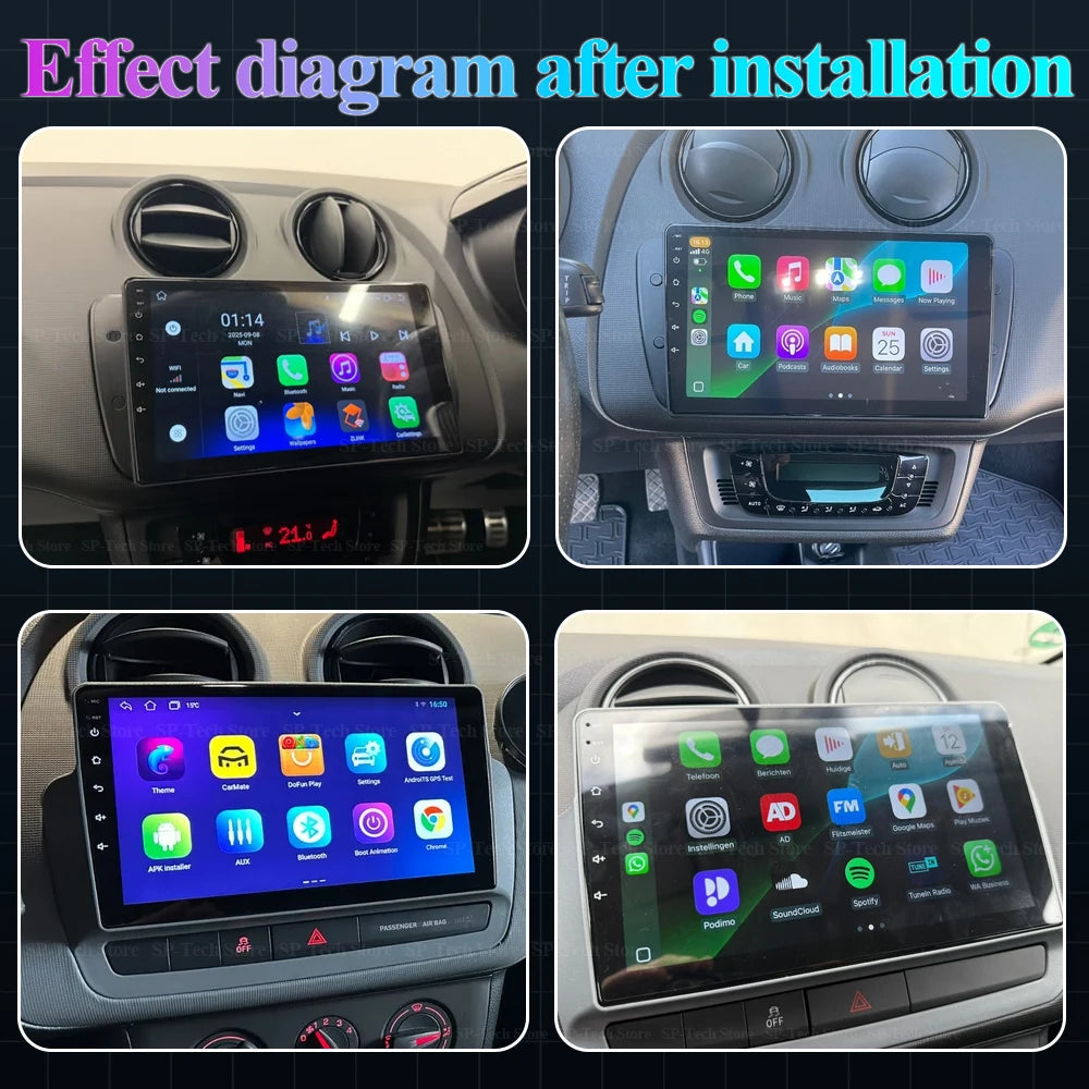 Android 16 For Seat Ibiza Mk4 6j 2008-2015 Stereo Car Radio Multimedia Video Player Gps Ai | AUTOKITSHOP