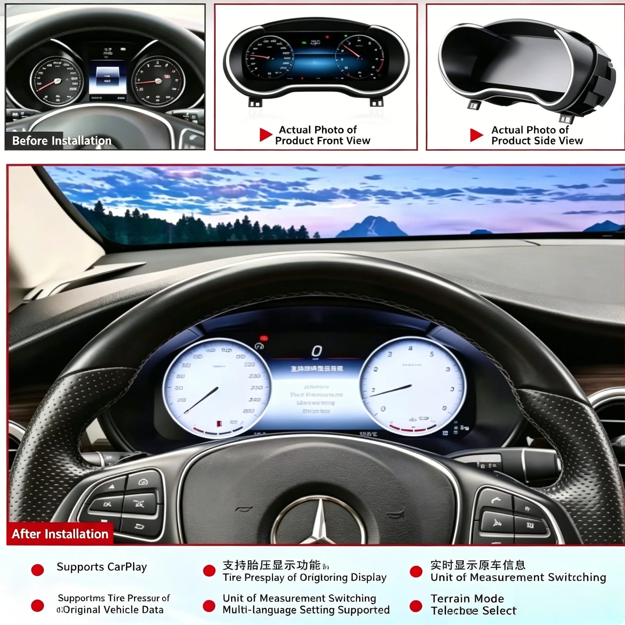 LED Interior Light Kit for Mercedes Vclass 2018-2023 - Canbus Error-Free Interior Bulbs