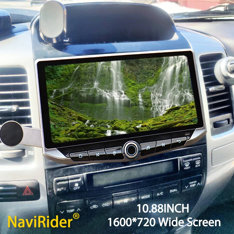 10.88inch Android Qled Screen For Toyota Land Cruiser Prado 120 LC120 Type-C Charging GPS