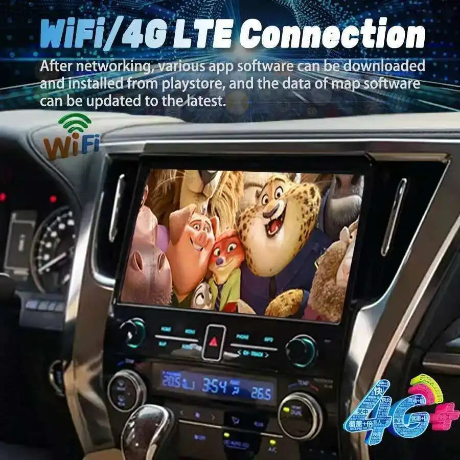 11.6" Android Car Video Playe For Toyota Alphard 30 Vellfire 2015-2023 Radio VELLFIRE Ster | AUTOKITSHOP