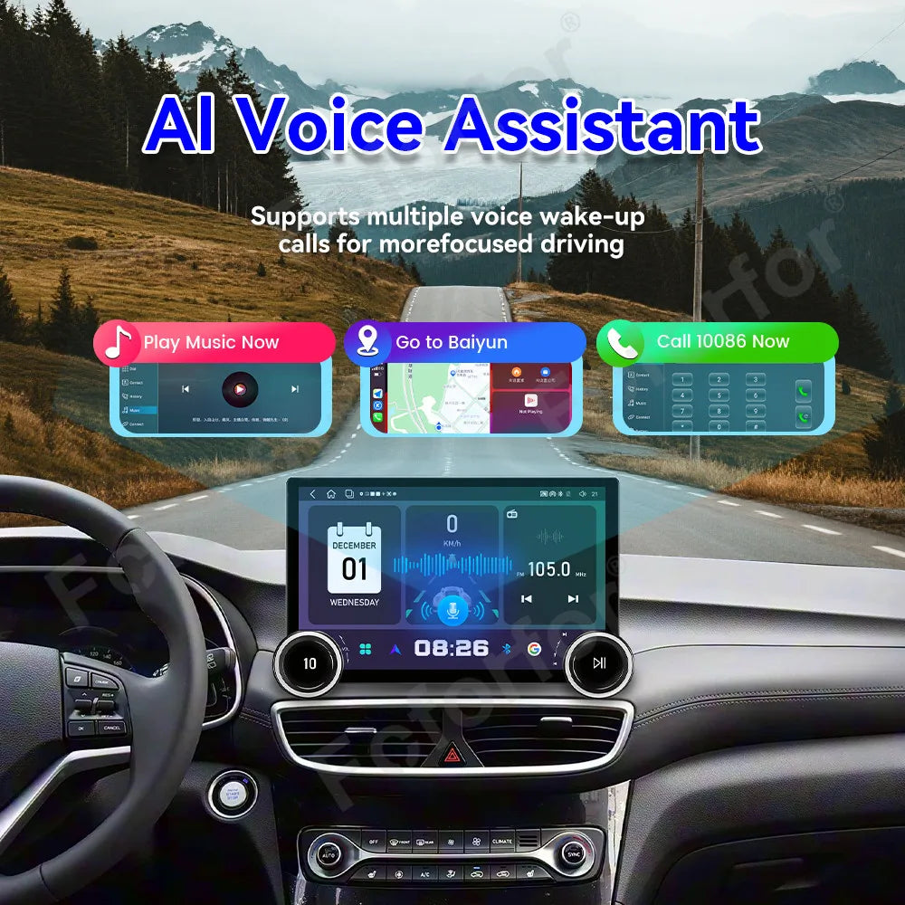 Premium Android 15 11.5 Inch HD Touch Wireless CarPlay Android Auto GPS Navi Stereo Head U
