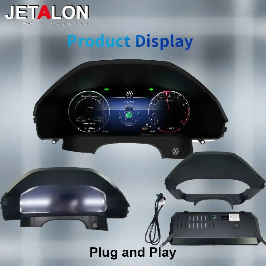 LCD Digital Dashboard Panel For Mercedes Benz E Class W212 2010-2015 Instrument GPS Speedm