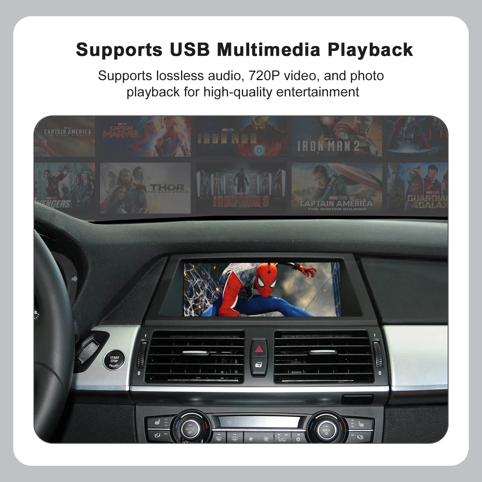 For BMW X5 X6 F15 F16 F85 F86 F70 E71 E72 G05 G06 NBT CIC EVO Wireless CarPlay support for | AUTOKITSHOP