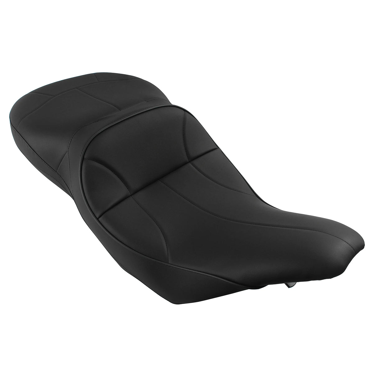 Motorcycle Black Two-Up Seat Driver Passenger Cushion For Harley Touring Electra for Seat 1997-2007 - Automotive LED Lig