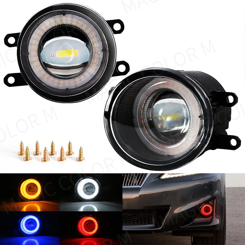 Angel Eye Fog Light For Toyota Highlander Kluger Avalon Prius C-HR CHR Estima 4Runner Car  | AUTOKITSHOP