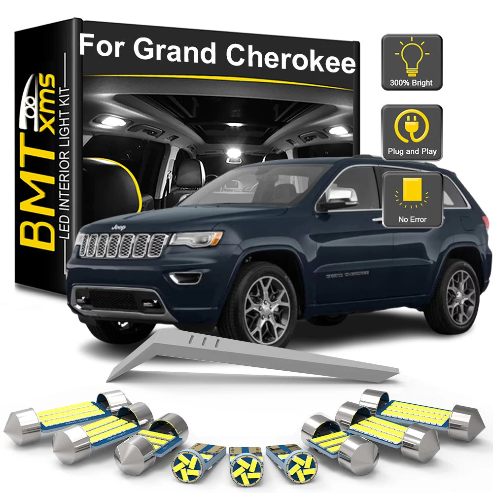 13-Piece LED Interior Light Kit for Jeep Grand Cherokee WK - Canbus Error-Free Bulbs | AUTOKITSHOP